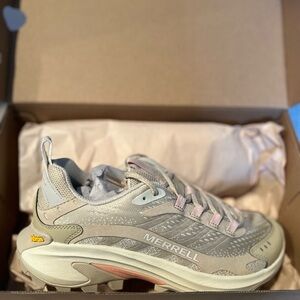 Merrell Womens Moab Hiking Boot Shoe Moab Speed Khaki 7.5 New In Box!